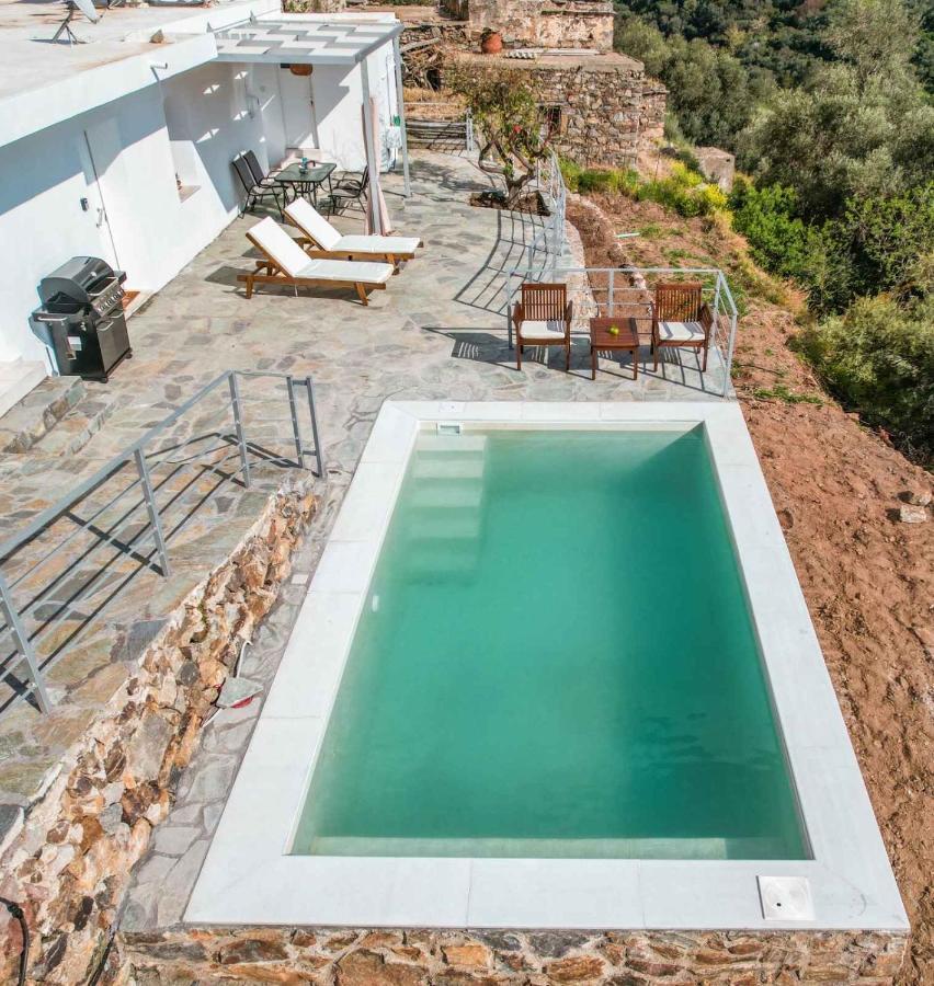 Kampos View - Quiet House At The End Of The Road, Private Pool Kámbos Exterior foto