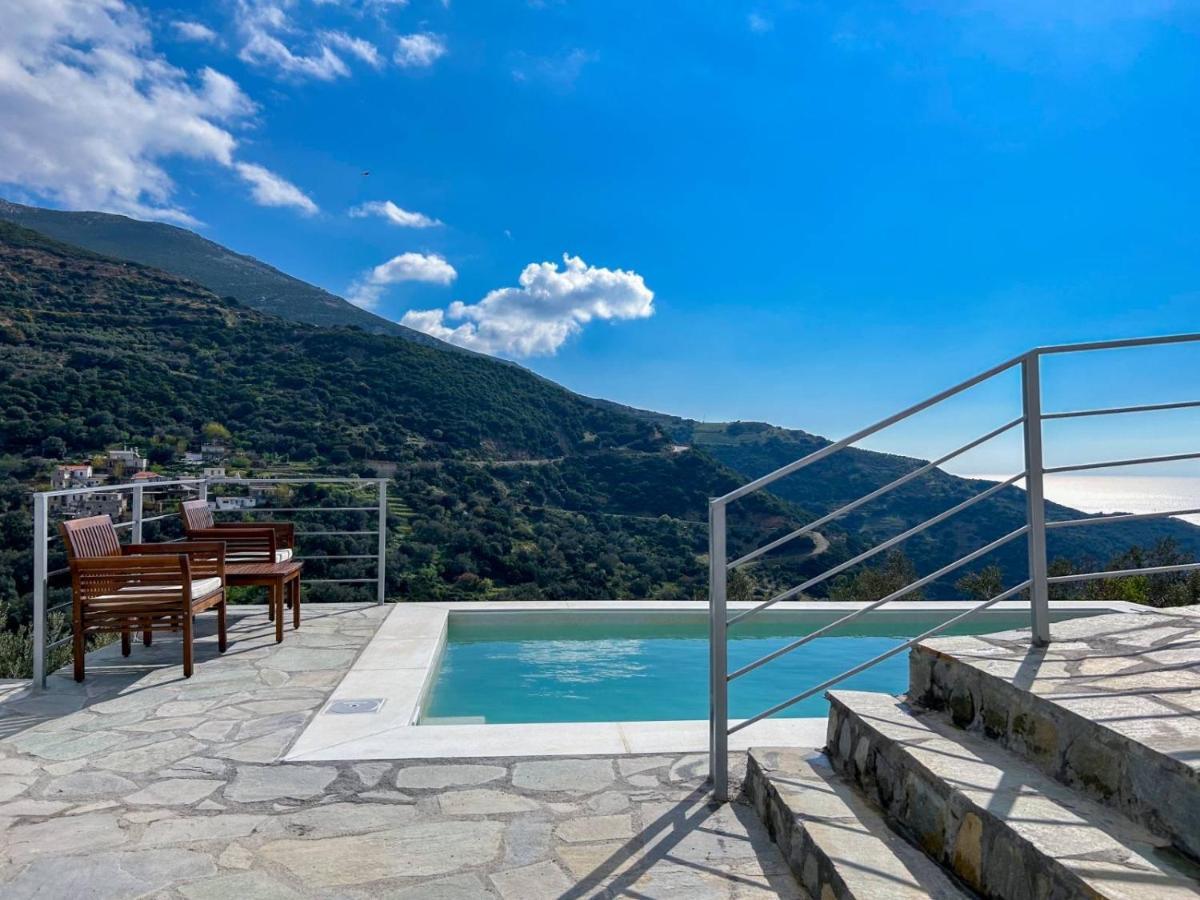 Kampos View - Quiet House At The End Of The Road, Private Pool Kámbos Exterior foto