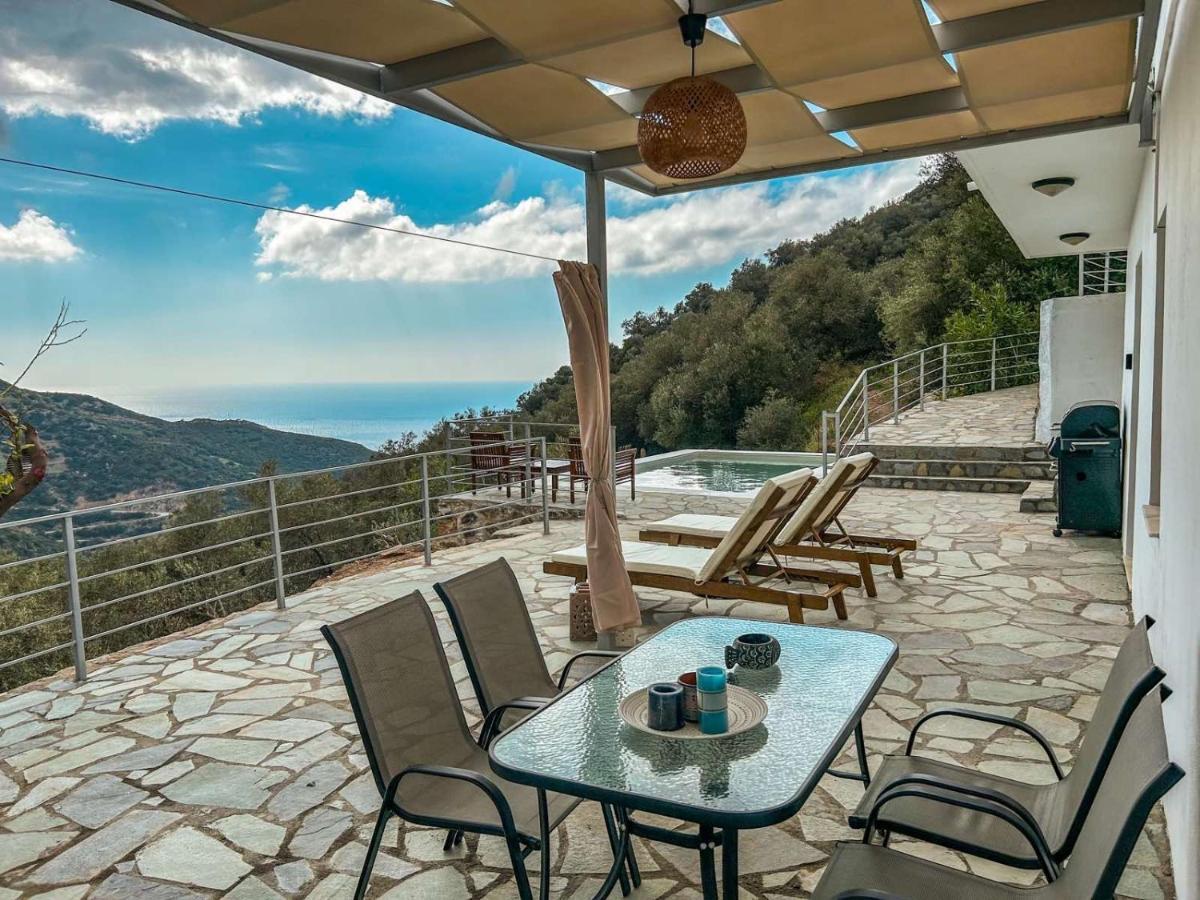 Kampos View - Quiet House At The End Of The Road, Private Pool Kámbos Exterior foto
